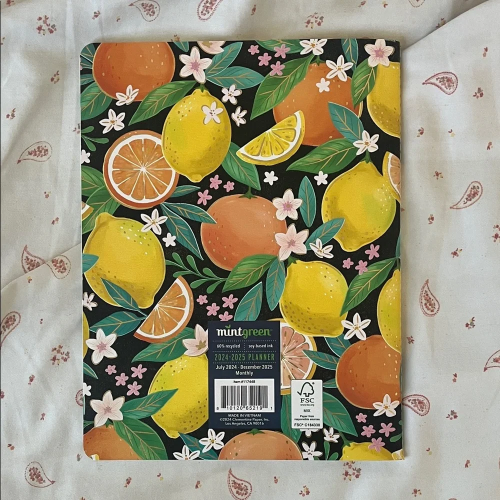 Colorful Citrus Pattern Planner